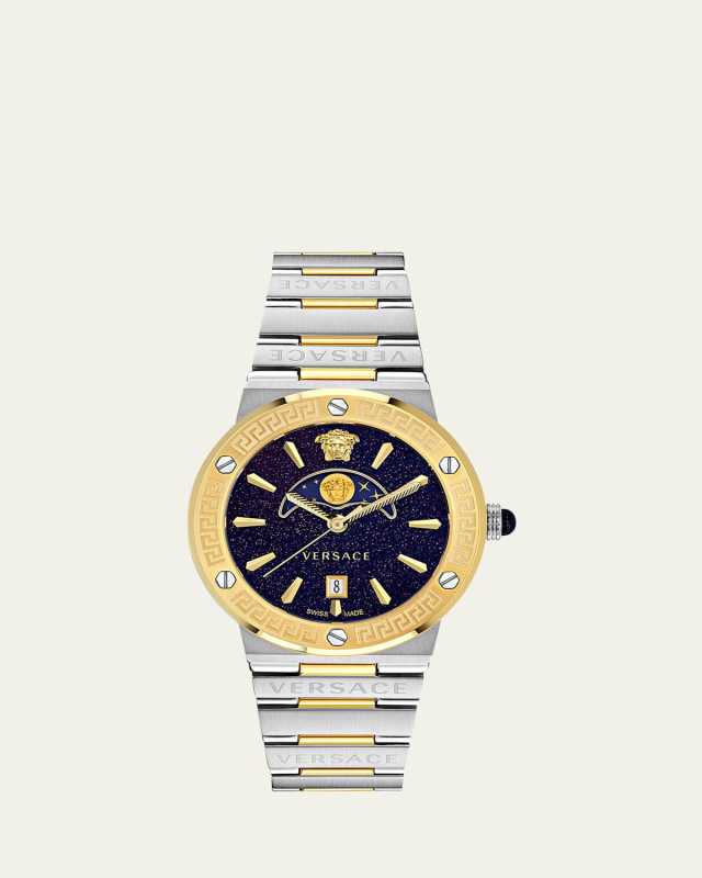 38mm Greca Two-Tone Bracelet Watch